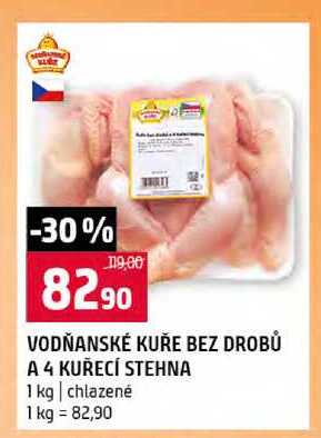 VODŇANSKÉ KUŘE BEZ DROBŮ A 4 KUŘECÍ STEHNA 1 kg 