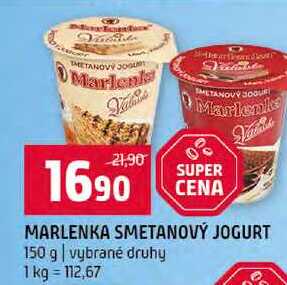 MARLENKA SMETANOVÝ JOGURT 150 g vybrané druhy