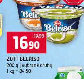 ZOTT BELRISO 200 g vybrané druhy