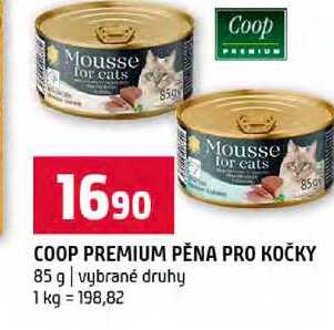 COOP PREMIUM PĚNA PRO KOČKY 85 g vybrané druhy 