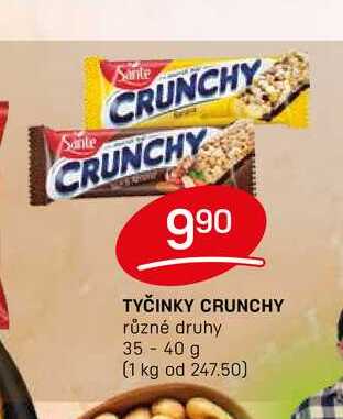TYČINKY CRUNCHY různé druhy 35-40 g