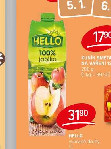 HELLO vybrané druhy 1l