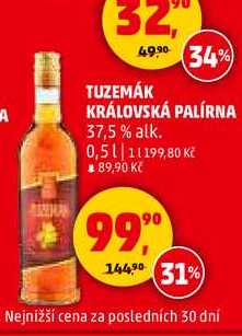 TUZEMÁK KRÁLOVSKÁ PALÍRNA, 0,5 l