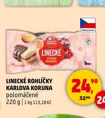 LINECKÉ ROHLÍČKY KARLOVA KORUNA, 220 g