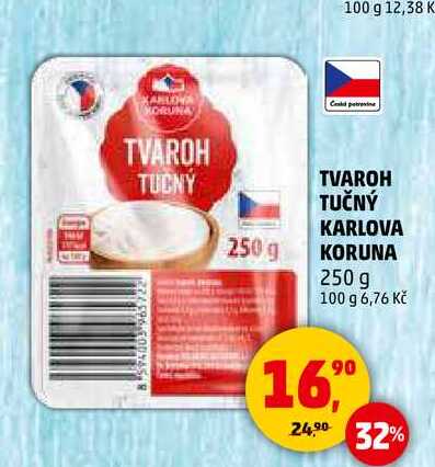 TVAROH TUČNÝ KARLOVA KORUNA, 250 g