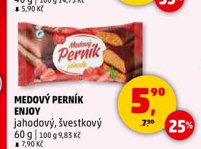 MEDOVÝ PERNÍK ENJOY, 60 g