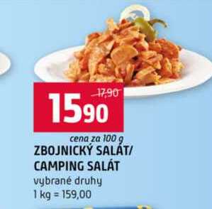 ZBOJNICKÝ SALÁT CAMPING SALÁT vybrané druhy 100g