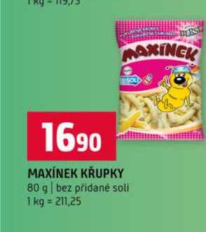 MAXÍNEK KRUPKY 80 g bez přidané soli 