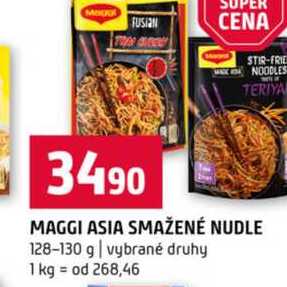 MAGGI ASIA SMAŽENÉ NUDLE 128-130 g vybrané druhy