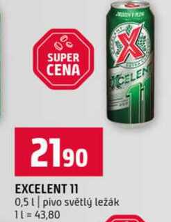 EXCELENT 11 0,5l pivo světlý ležák