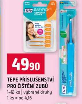 TEPE PŘÍSLUŠENSTVÍ PRO ČIŠTĚNÍ ZUBŮ 1-12 ks vybrané druhy