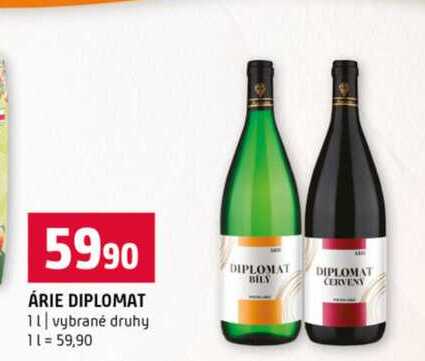 ÁRIE DIPLOMAT 1l vybrané druhy