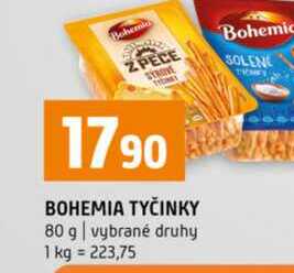 BOHEMIA TYČINKY 80 g vybrané druhy