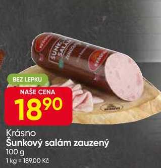 Šunkový salám zauzený 100 g