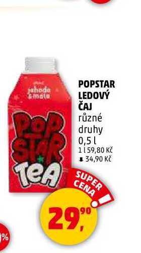 POPSTAR LEDOVÝ ČAJ, 0,5 l