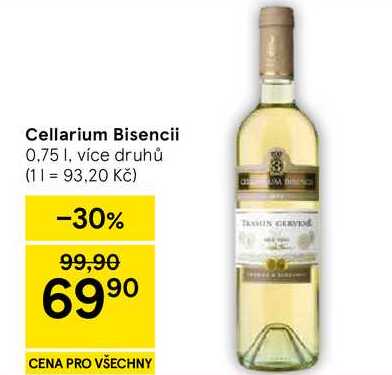 Cellarium Bisencii, 0,75 l, více druhů  
