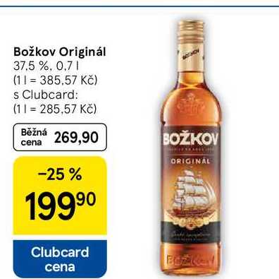 Božkov Originál 37.5 %, 0.7 l