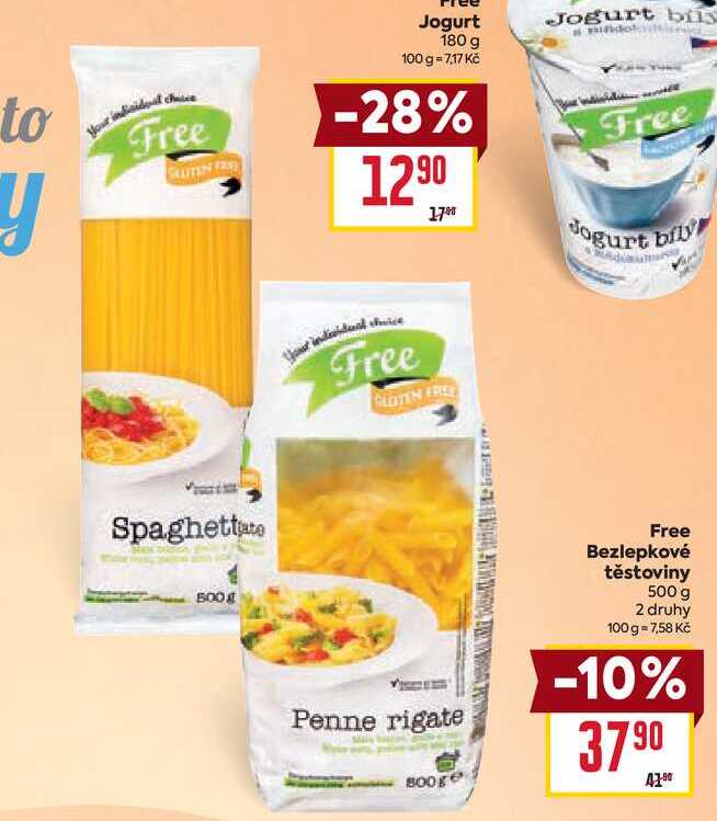 Free Bezlepkové těstoviny 500 g