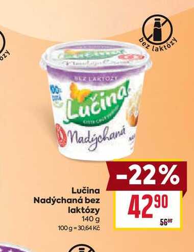 Lučina Nadýchaná bez laktózy 140 g