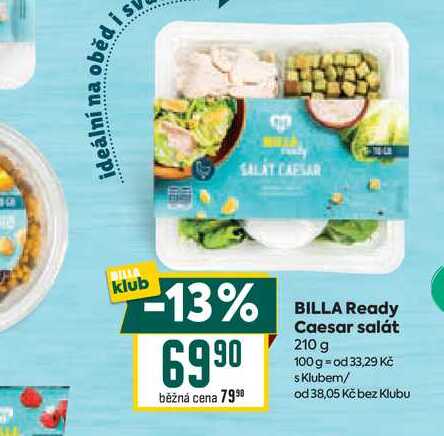 BILLA Ready Caesar salát 210 g 
