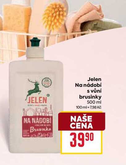 Jelen Na nádobí s vůní brusinky 500ml