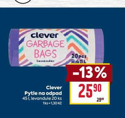 Clever Pytle na odpad 451, levandule 20 ks