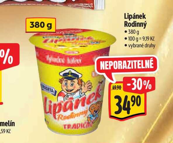   Lipánek Rodinný  380 g  