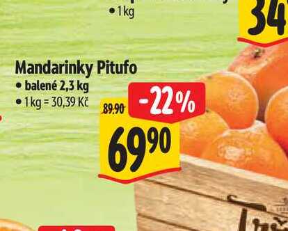   Mandarinky Pitufo  2,3 kg
