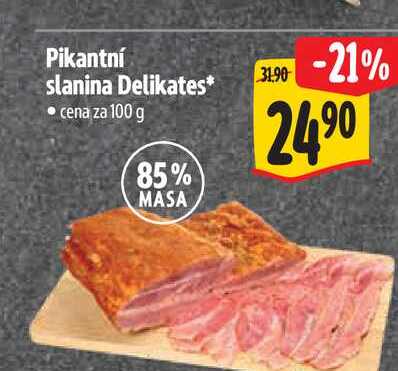 Pikantní slanina Delikates 100 g