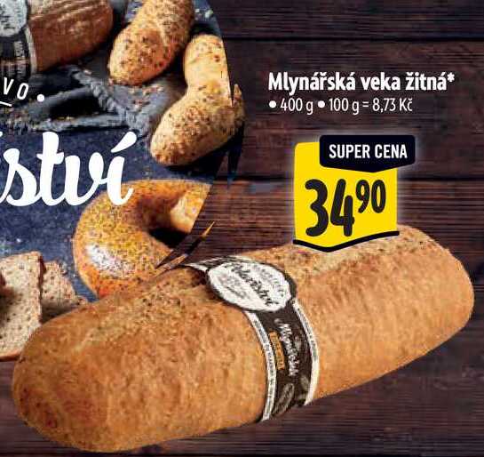 Mlynářská veka žitná 400 g