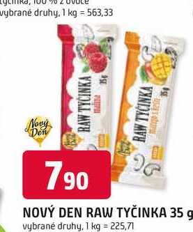  NOVÝ DEN RAW TYČINKA 35 g