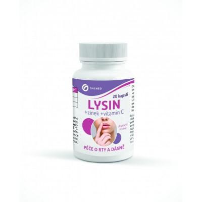 Lysin+zinek+vitamín C 20  kapslí Galmed