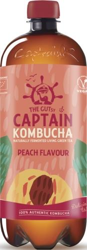 Captain Kombucha BIO Broskev, 1 l