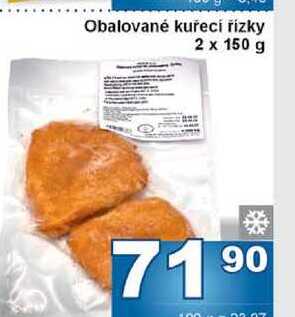 Obalované kuřecí řízky 2 x 150 g