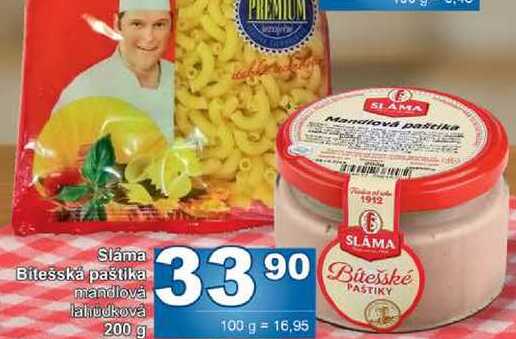 Sláma Bitešskā paštika mandlová lahudková 200 g