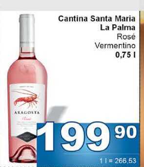 Cantina Santa Maria La Palma Rosé Vermentino 0,75l