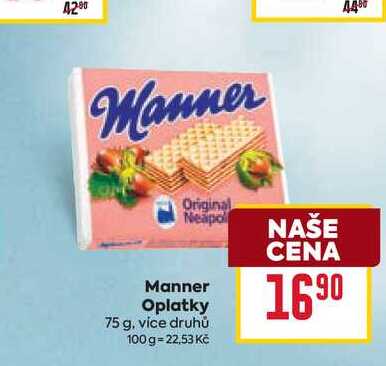Manner Oplatky 75 g