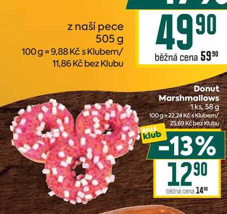 Donut Marshmallows 1ks, 58 g