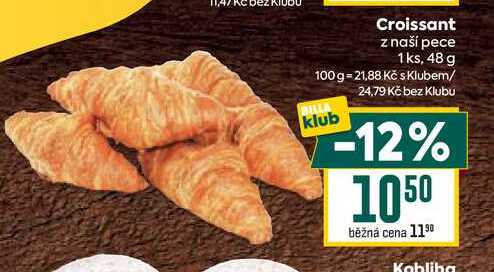 Croissant z naší pece 1ks, 48 g 