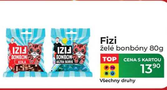 Fizi želé bonbóny 80g
