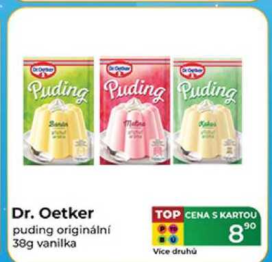 Dr. Oetker puding originální 38g vanilka 