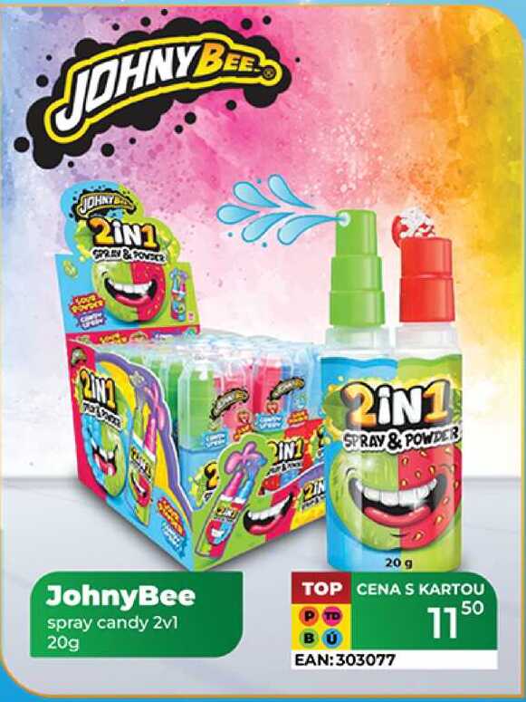 JohnyBee spray candy 2v1 20g 