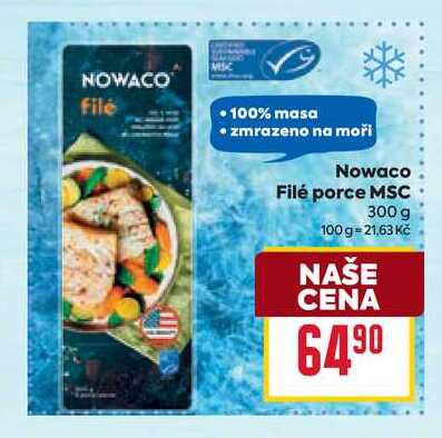 Nowaco Filé porce MSC 300 g 
