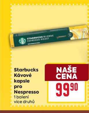 Starbucks Κάνονé kapsle pro Nespresso 1 balení 