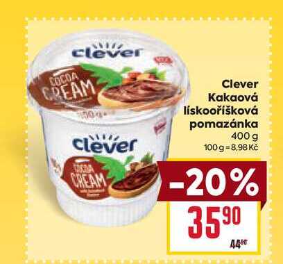 Clever Καkaoνά lískooříšková pomazánka 400 g 
