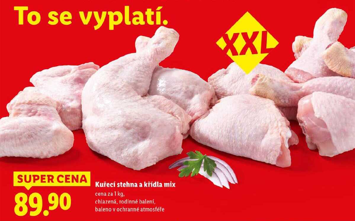 Kuřecí stehna a křídla mix, cena za 1 kg