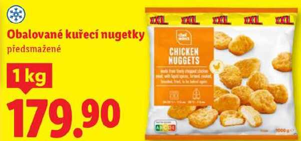 Obalované kuřecí nugetky, 1 kg