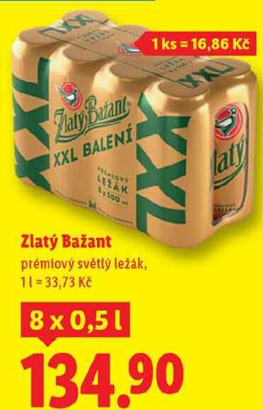 Zlatý Bažant, 8x 0,5 l