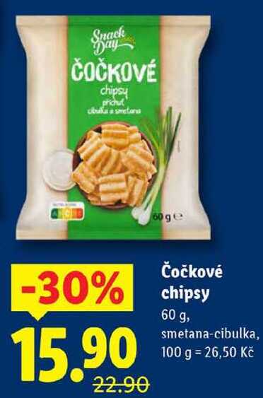 Čočkové chipsy, 60 g