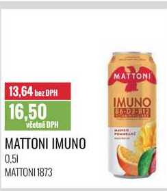 MATTONI IMUNO, 0,5 l